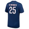 Camiseta de fútbol Paris Saint-Germain Nuno Mendes 25 Primera Equipación 2024-25 - Hombre